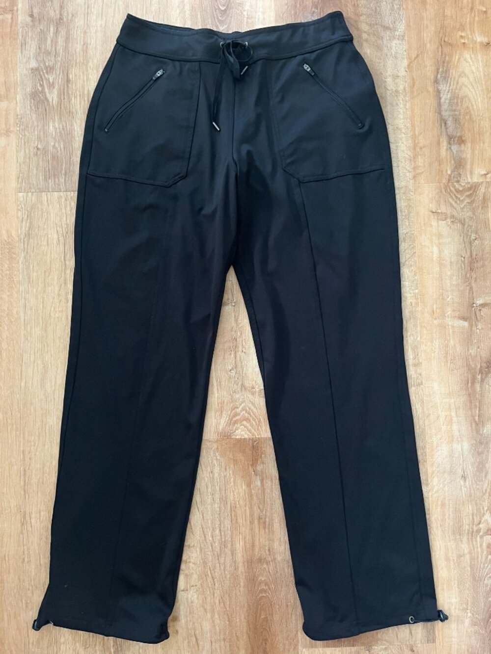 Tek Gear On-the-Go Black Travel Pants Size M